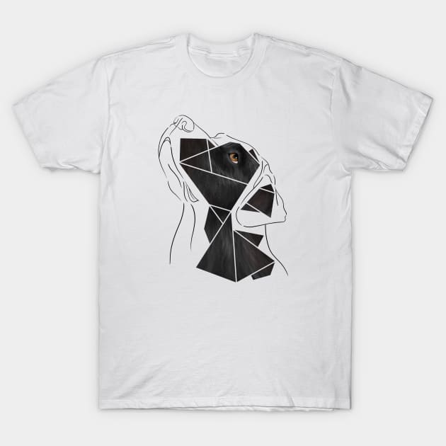 Black Labrador Retriever T-Shirt by ImaginativeWild